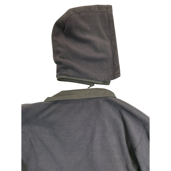 Reversible Coat Unisex Blue‎ Juneau Alaska Detachable Hood Pockets - Picture 11 of 11